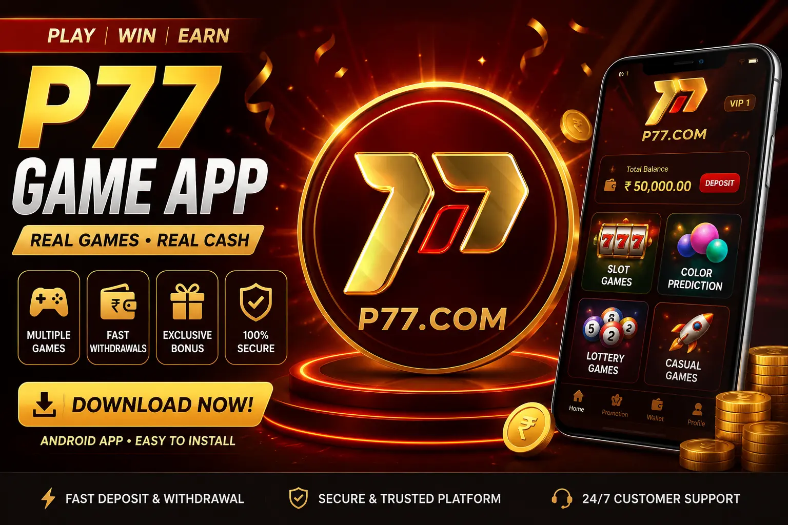 p77 game app